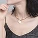 Produktbild Jovono Tag Anhänger Halsketten zierliche Halskette Modekette Schmuck für Frauen und Mädchen (Gold)