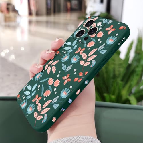 Coque iPhone 16 Pro Max silicone vert feuille ultra fine avec doublure microfibre douce