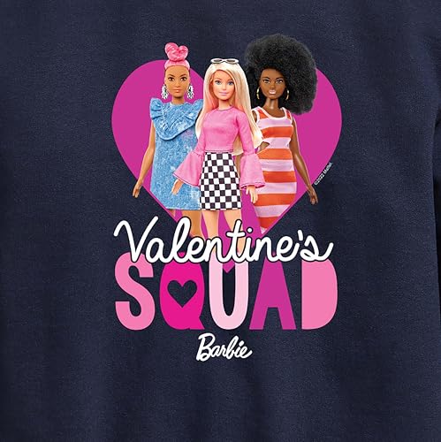 Barbie - Valentine's Squad - Toddler And Youth Crewneck Fleece Sweatshirt3