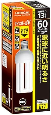 Amazon 日立 ナイスボールv 60w 電球色 Efd15ele17 日立 Hitachi 電球形蛍光灯 通販