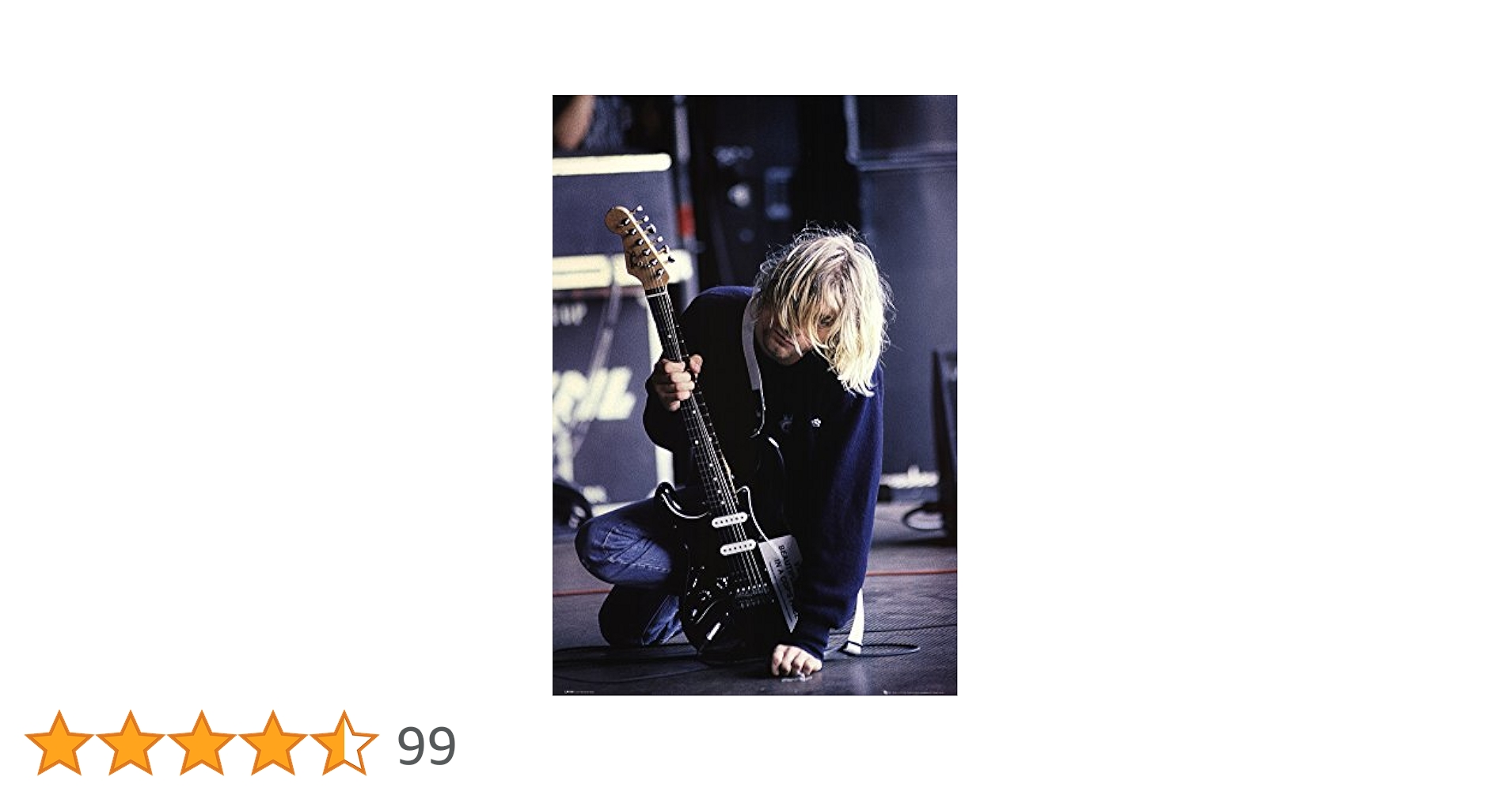 Amazon.co.jp: Kurt Cobain Guitar Maxi Poster : ホーム＆キッチン