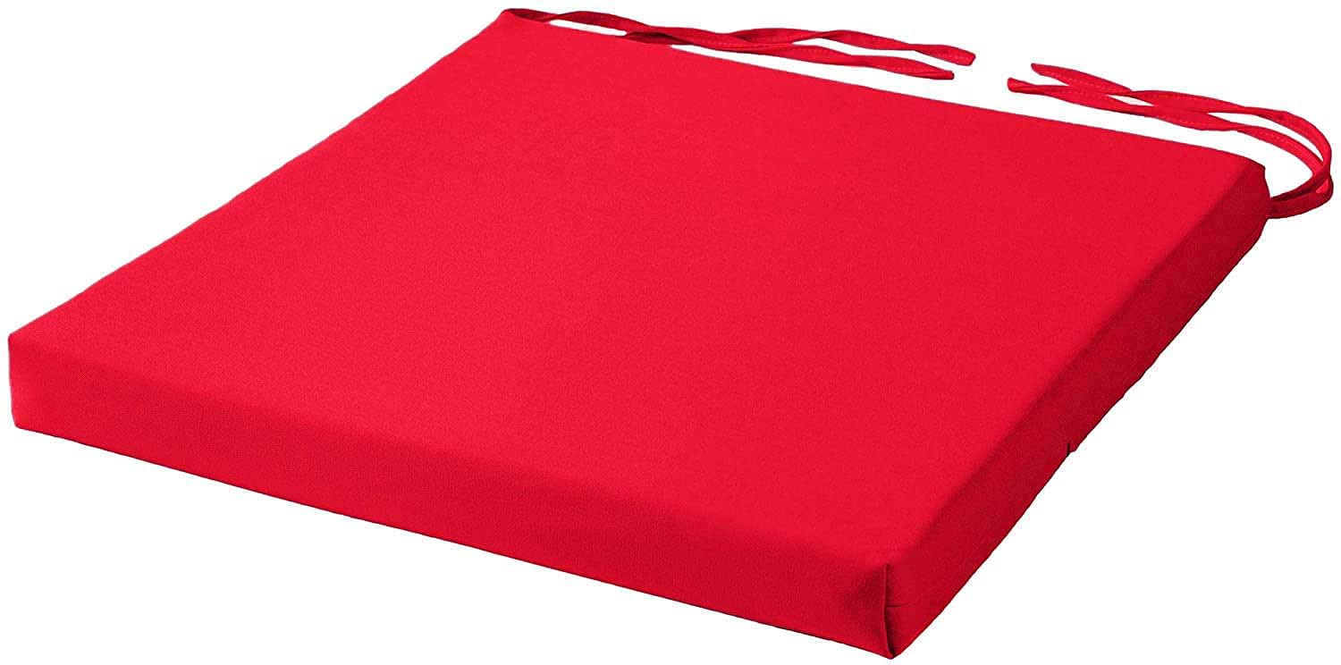 Cojines para sillas con lazos resistentes al agua y lavables para proteccion de terrazas