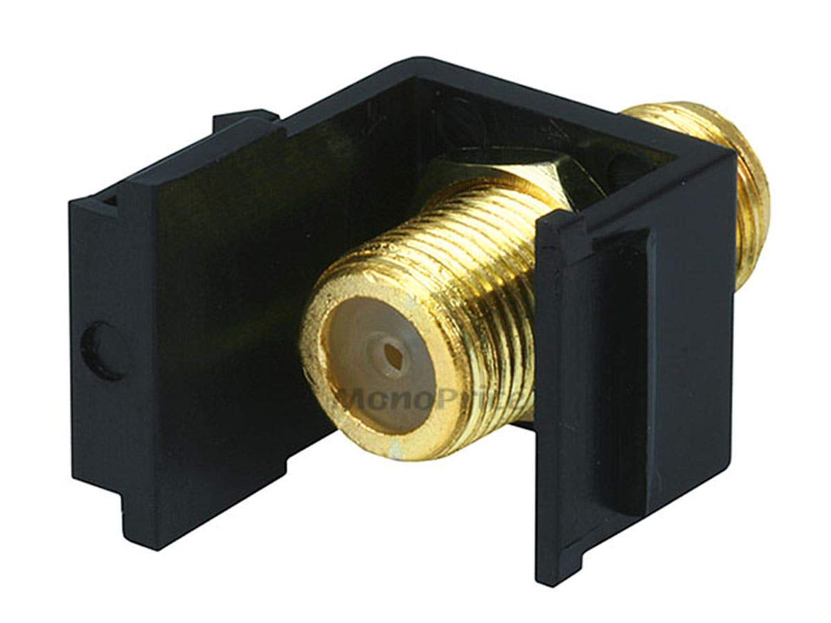 Monoprice 106544 Keystone Jack Modular F Type, Black : Amazon.ca