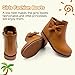 CIXVXCI Girls Ankle Boots Fashion Boots for Girls with Zipper Short Suede Booties for Toddler/Little Kids Brown US 7