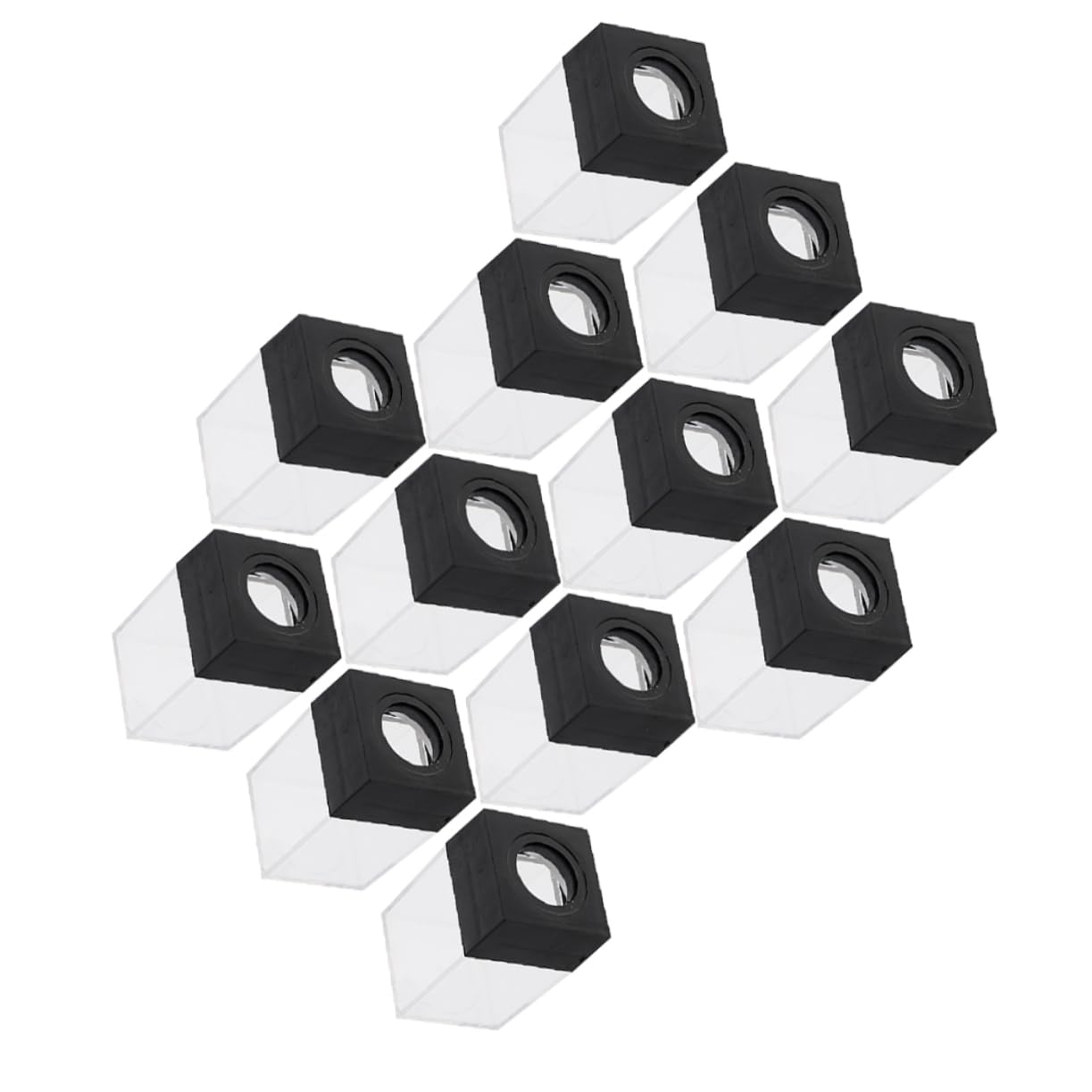 12 Pièces Organisateur Magnétique de Trombonnes pour Bureau Distributeur Carré Stable et Élégant pour Bureau École et Maison