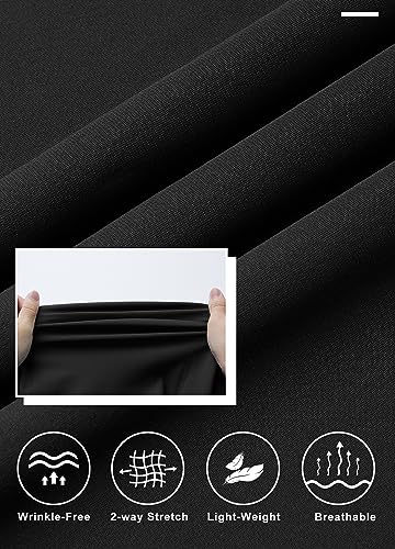 Libin Men's Golf Pants Classic Fit Flat Front Work Dress Pants 29" 31" 33" Stretch Casual Pants Lightweight with Pockets4