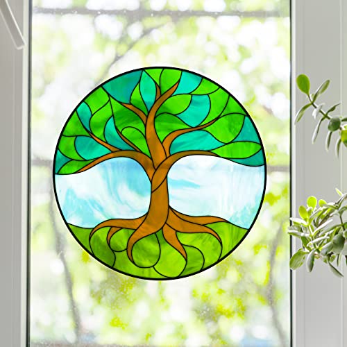 Vinilo decorativo para ventana Tree of Life 12" miniatura 1