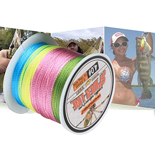 Kaikso-In Geflochtene Angelschnur, 100 m, 4 Stränge, glatte Polyethylen-Geflechtschnüre, starke Zugkraft, verschleißfest… – Bild 8