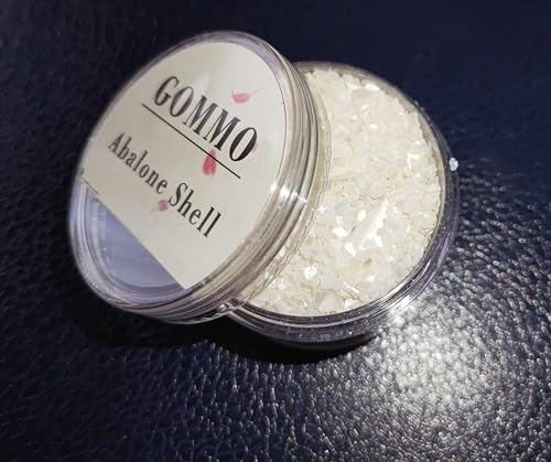 Image of GOMMO Mother of Pearl Crushed Flake 2oz Shell Inlay Supplies for Woodcrafts,Luthiers and Hobbies (White, Small)