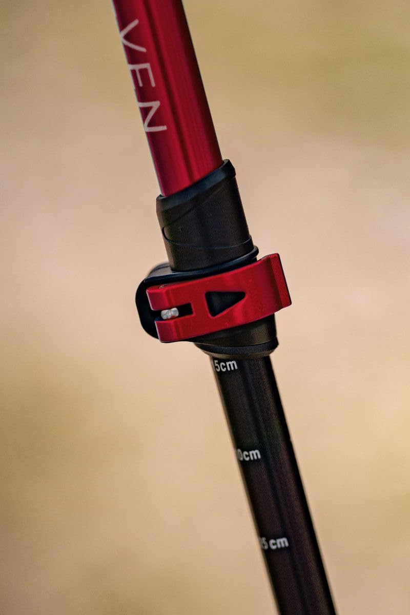 Kije trekkingowe Adventure Pro - Czerwony