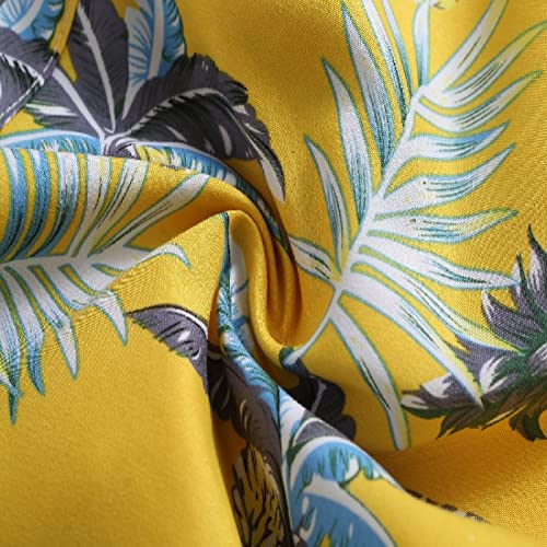 Herenshort Elastische taille Trekkoord Recht Midden taille Bloemen Knap splitsen Casual Modieus Comfortabel Veelzijdig S - Afbeelding 6