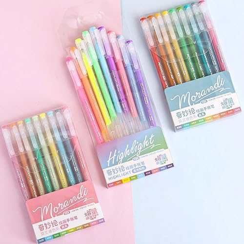 Set de 9 bolígrafos gel de 0.6mm multicolor miniatura 6