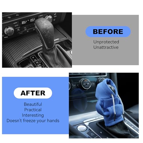Sllak H-0831 Gear Shift Hoodie, Gear Shift Cover, Universal Car Shift Knob Hoodie, Mini Hoodie For Car Shifter, Automotive Interior Cute Gadgets thumb #2