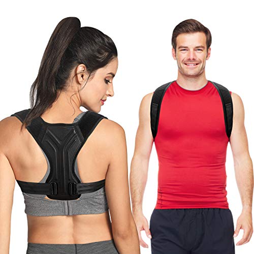 Back Brace Posture Corrector for Women and Men - Upgraded Lengthened Soft Sponge