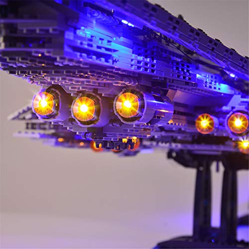 ADMLZQQ LED-Licht-Kit für Lego 10221, Lichtset kompatibel mit Star Wars Super Star Destroyer Building Blocks Modell… – Bild 6