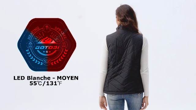 Gilet Chauffant Homme Polaire 9 Zones - Batterie 16000mah 7,4V - 3 Températures Réglables
