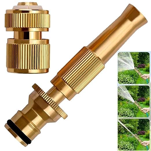 Zorzel Brass Water Spray Gun, Car Wash Nozzle, High Pressure Nozzle Spray Water Gun, Water Jet Hose Nozzles for Flower Watering, Car Washing, Walls Washing and Windows Washing (B0CFH34VJ4) Amazon Price History, Amazon Price Tracker