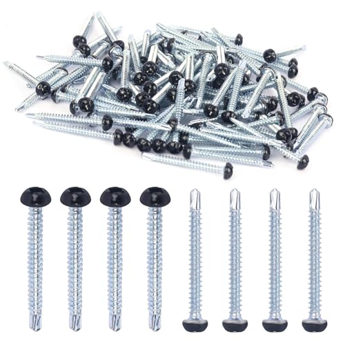 Tornillos autorroscantes Pan Head #8 x 1.5 pulg 200 pcs miniatura 1