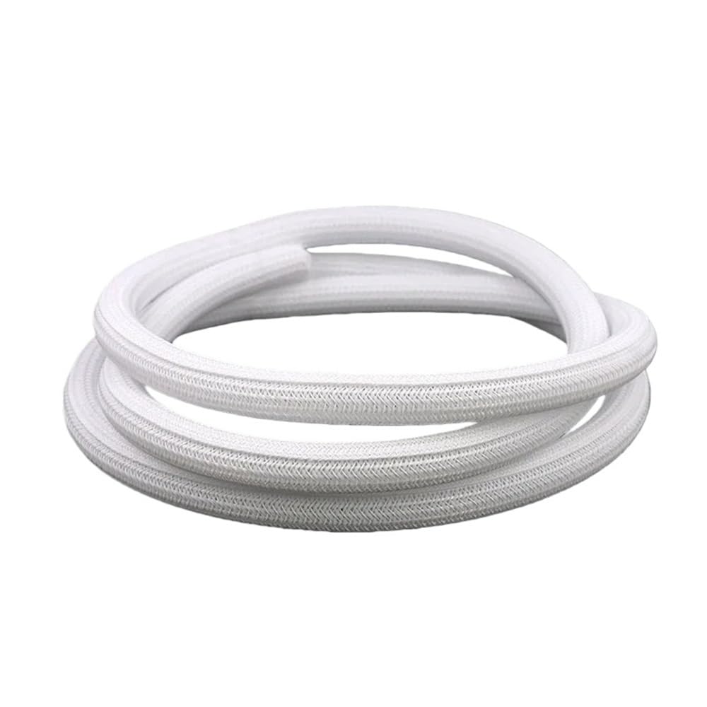 Funda Trenzada expandible de Pet Gestión de Cables Extensible Que Envuelve 3-25m m la Malla Cerrada del uno Mismo Trenzado Animal DOMÉSTICO Blanco(25MM*8METERS)