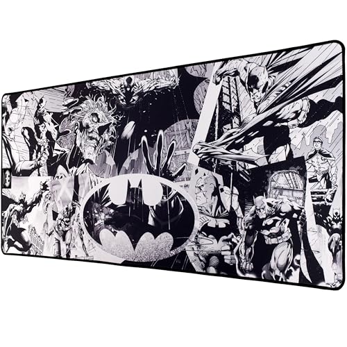 SUBSONIC Batman - XXL 90 mms X 40 mms Tappetini Antiscivolo con Finitura A Perline - Licenza Ufficiale DC Comis - PlayStation 4