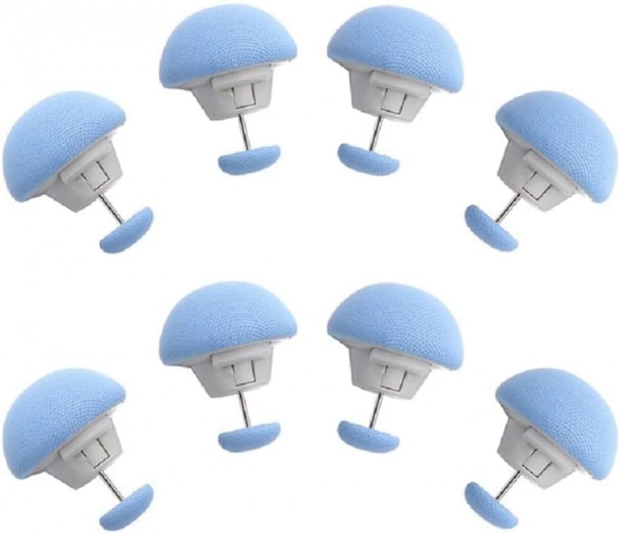Generic Bed Sheet Clips Mushroom Duvet Cover Pins Holding Clips Non-Slip Cover Fixator Comforter Quilt Anti-Movement Bed Quilt Clamps with One-Key Unlock for Blanket (Mix Pack of 16)-image-47