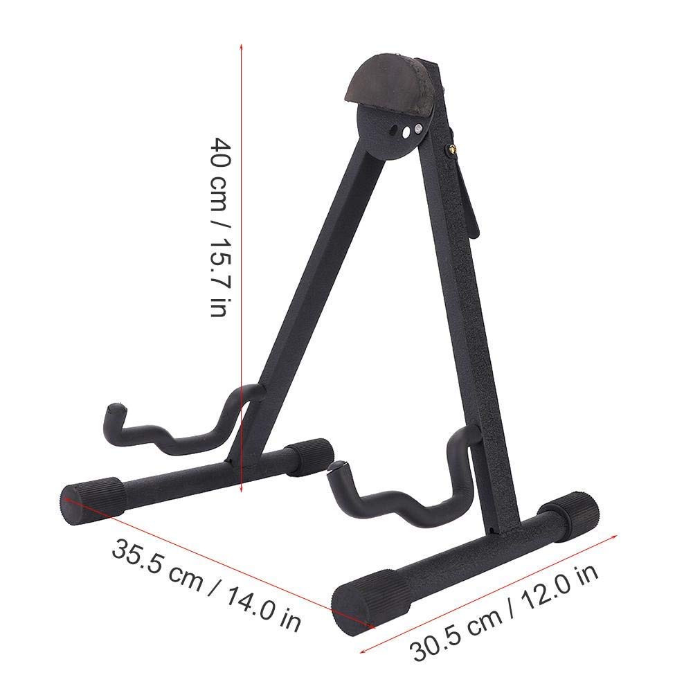 Supporto per Contrabbasso per Contrabbasso, Cornice Regolabile Portatile Pieghevole Antiscivolo per Violoncello Supporto per Strumento Musicale in Metallo, Nero