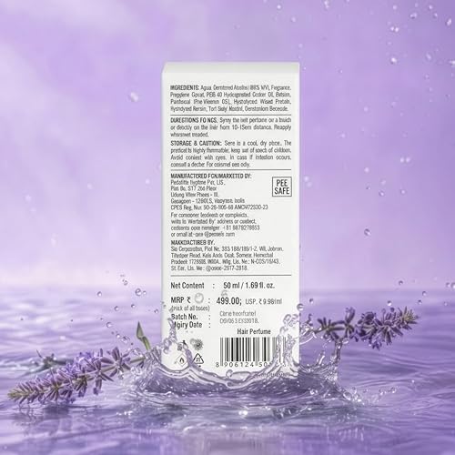 Image of FURR Patchouli Dew Hair Perfume | Long Lasting Fragrance with Frizz Control | Color Safe | Provides Shine & Smoothness | 50ml | Travel Friendly