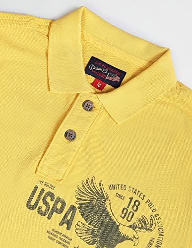 Image of U.S. Polo ASSN. Striped Slim Fit Polo T Shirts for Men - 100% Cotton, Half Sleeves Mens Tshirt