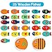 Lewo 2 en 1 Juego de Pesca 30 PCS Alfabeto Magnético de...
