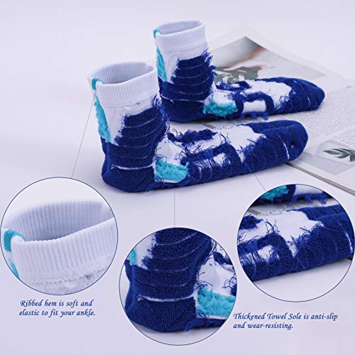 Meias Esportivas, Andoer Meias esportivas masculinas e femininas toalha com listras inferiores antid