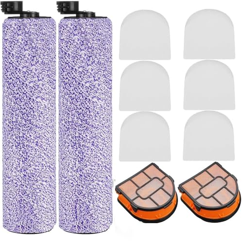 Vacuum Cleaner Main Brushes Cartridge Frames Replacement Parts Accessories for Shark AW201 WD201 WD100 WD101 WD200, 2 Main Brushes 2 Cartridge Frames 6 Filter Cotton, Replacement Parts New for Shark