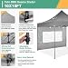 COBIZI pavillon faltpavillon 3x3 wasserdicht stabil Winterfest,Outdoor faltbar partyzelt，gartenpavillon mit 4 Seitenteilen und 4 Sandsack und Laufradtasche, Grau