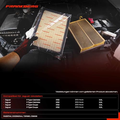 Filtro de aire de recambio EX539601AA para Frankberg X152 3