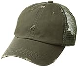 Low Profile Special Cotton Mesh Cap-Dk. Green W40S62B