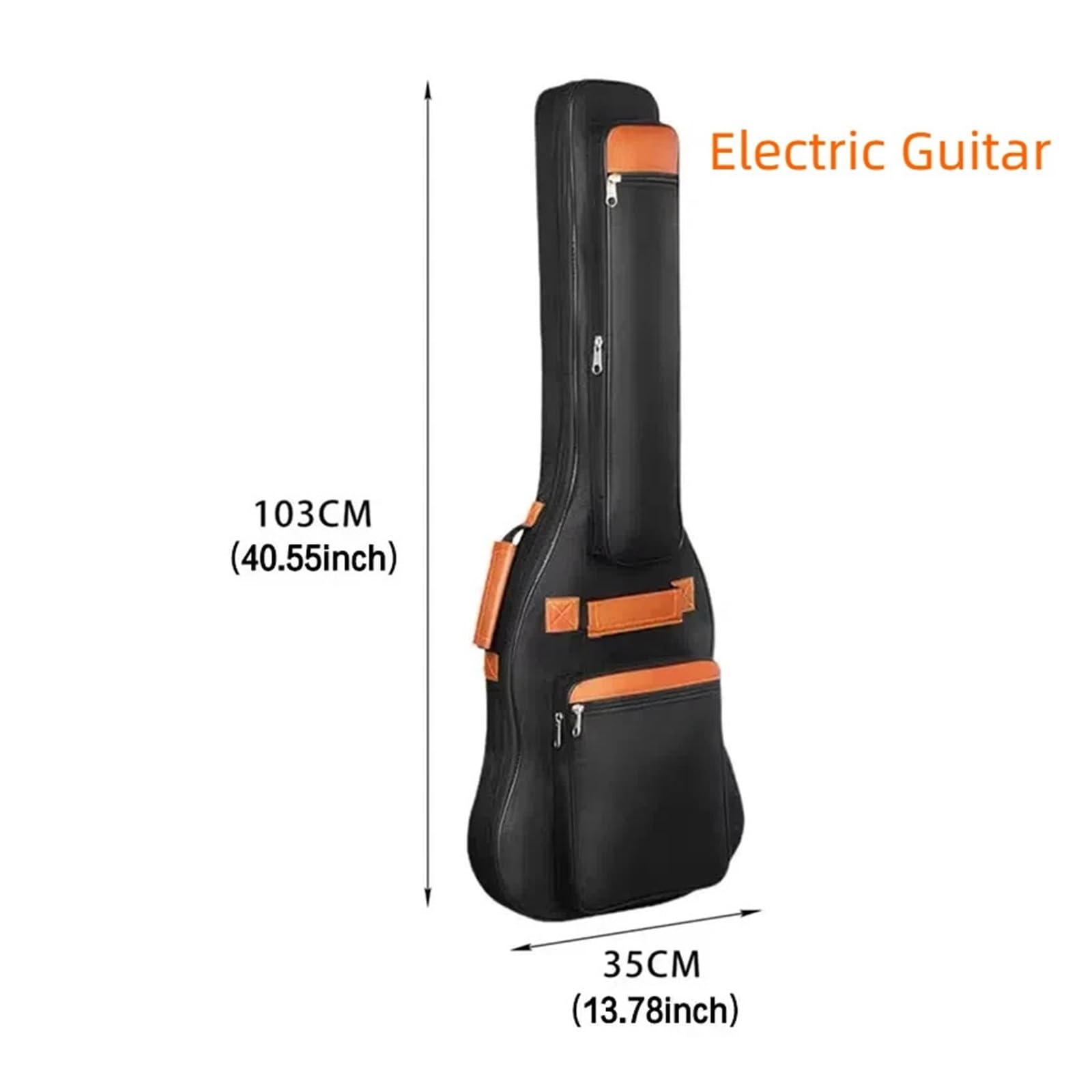 Bolsa Impermeable for Guitarra eléctrica Oxford 600D, Acolchada de algodón 10 mm, Funda for, a Prueba Polvo, for Bajos, se Adapta a Todos los Modelos para Guitarra(Size2)