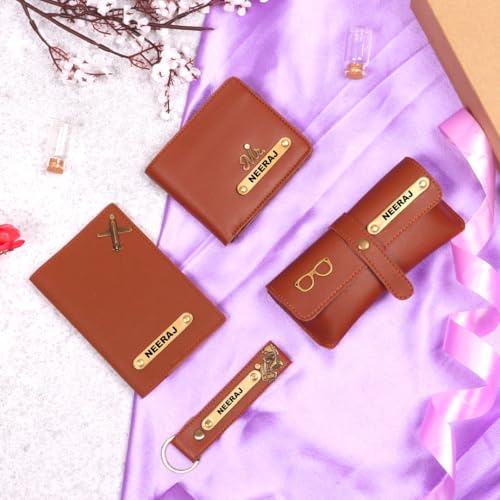 Image of ncgifts Personalized Leather Wallet Gift Hamper for Men | Gift for Man |Gifts for Man|Personalised Gifts for Men| Diwali Gifts for Family and Friends| Diwali Gift |Diwali Gift Hamper