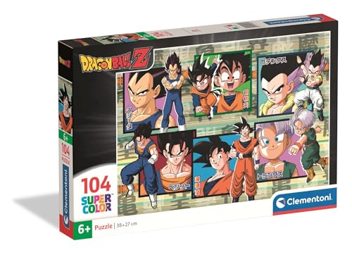 Clementoni - Puzzle Infantil 104 Piezas Personajes Dragonball Dragonball Z, Puzzle Infantil Personajes Dragonball, 25032