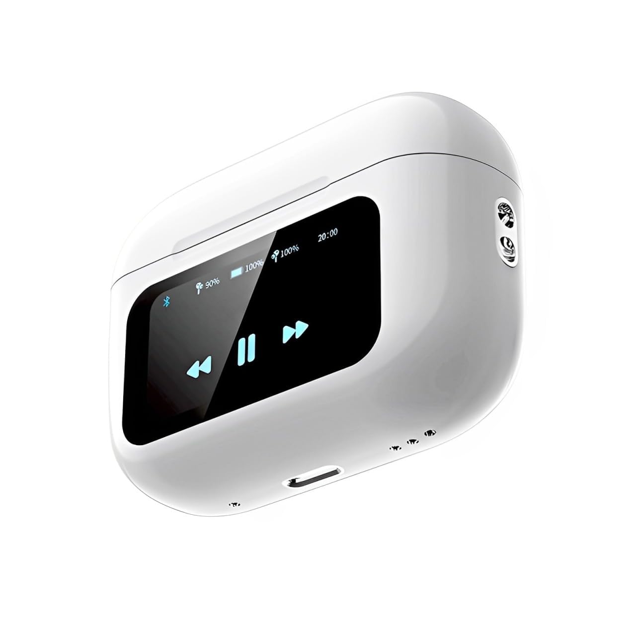 Smart Touch Display True Wireless Buds, Type-C Fast Charging, Bv5.4, Find My In Ear Earbuds, 4 Mics Enc For Clear Calling, Transparency Mode, Eq Mode (White), Screen Tws, Anc (32Db) (B0D9K96DDY) Amazon Price History, Amazon Price Tracker