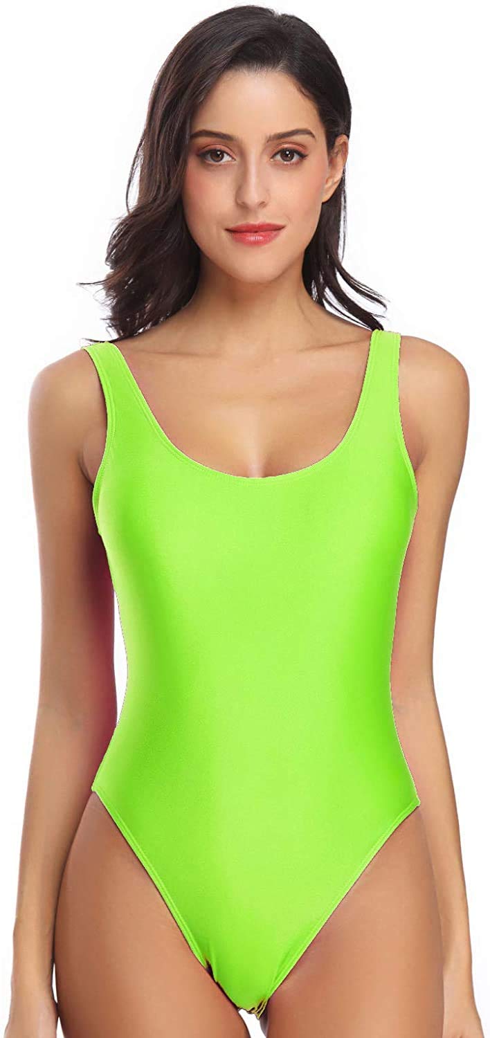 Buy MIAIULIA Women s Retro 80s 90s Inspired High Cut Low Back Padding 