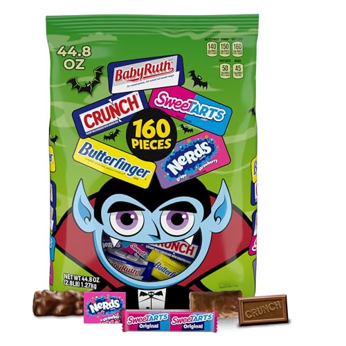 Butterfinger, CRUNCH Baby Ruth, Nerds, SweetTarts, Minis, Fun Size...