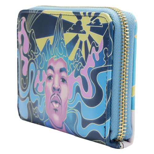 Image of Loungefly Jimi Hendrix Psychedelic Landscape Zip Around Wallet