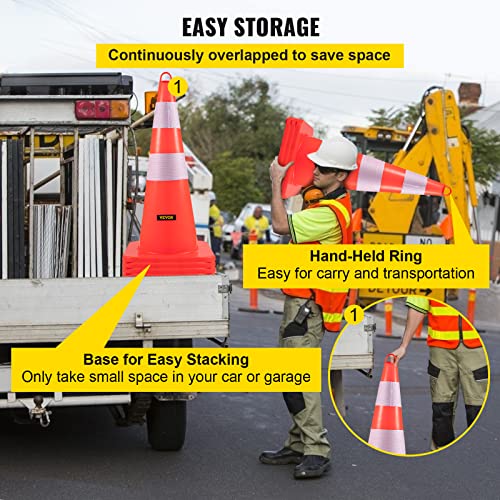 Vevor AQZYCQHSB2812UQM3 Safety Cones, 12 X 28 Inch Traffic Cones thumb #5