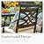 Sophia & William Patio Dining Set for 6, 13ft Patio Umbrella Red, Removable Seat Cushions, Black 59" Patio Dining Table
