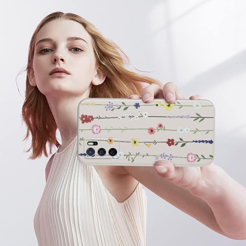 WOKEZ Telefonfodral för Samsung Galaxy A25 5G med Blomma