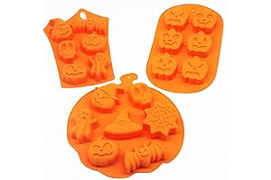 3PCS Silicone Halloween Ghost Pumpkin Baking Molds