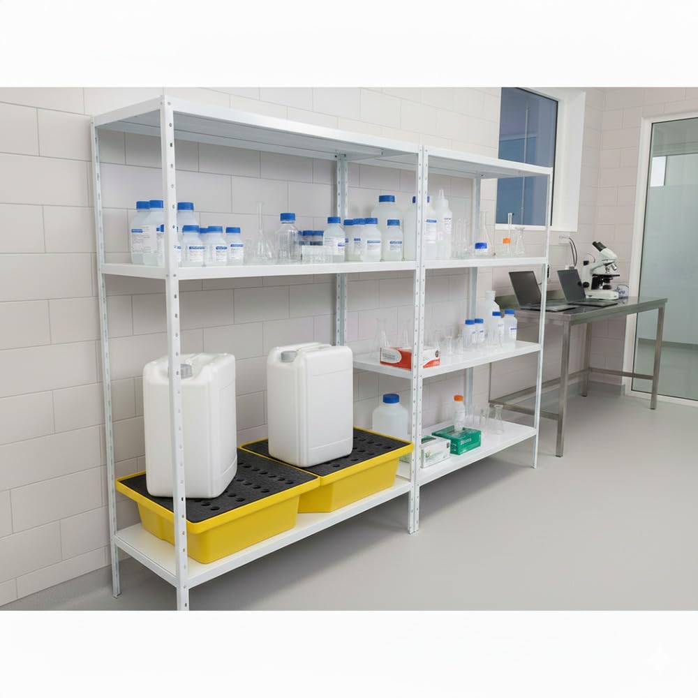 Plast'Up Rotomoulage Bac de rétention jaune 70l empilable avec caillebotis PEHD