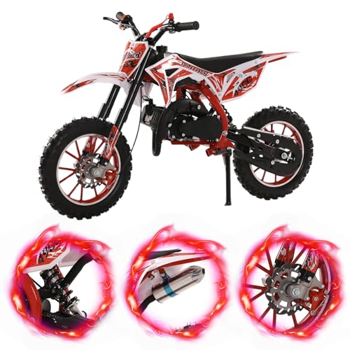 Rodiuiu 50cc Kids Dirt Bike with Disc Brakes, 40KM/H