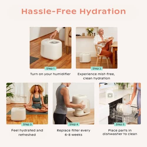 Image of Canopy Large Room Humidifier, White, Large Room Humidifier, Large Living Space, 36HR Run Time, 5.5L Tank - Includes Canopy Humidifier Plus, Diffusion Well, Unwind Aroma, Filter, Power Cord & Adapter