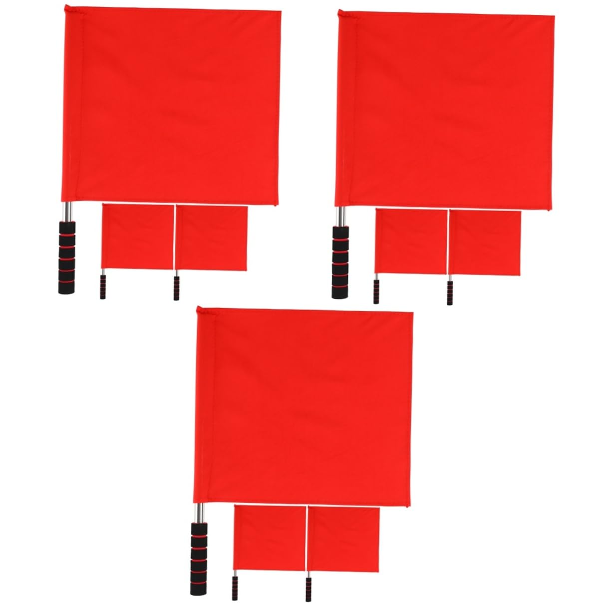 UPKOCH 3 Set Bandiere Segnaletiche Inossidabile Per Competizioni Facile Trasportare E Resistente Prolungati 3 Pezzi*3