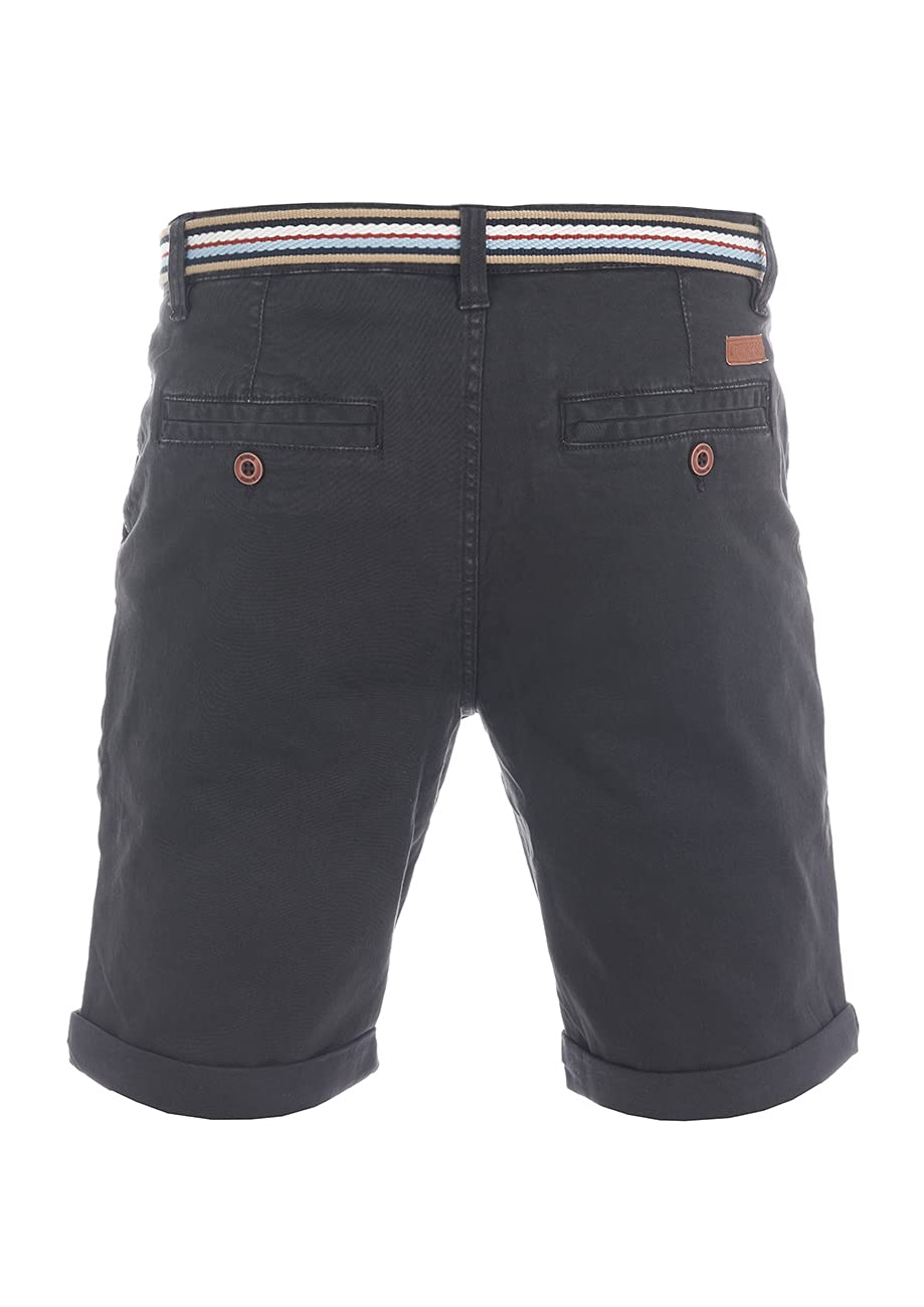 riverso RIVKlaas Pantalones Cortos Chinos Hombre Corte Regular Cinturón Bermuda Verano 98% Algodón W30-W42